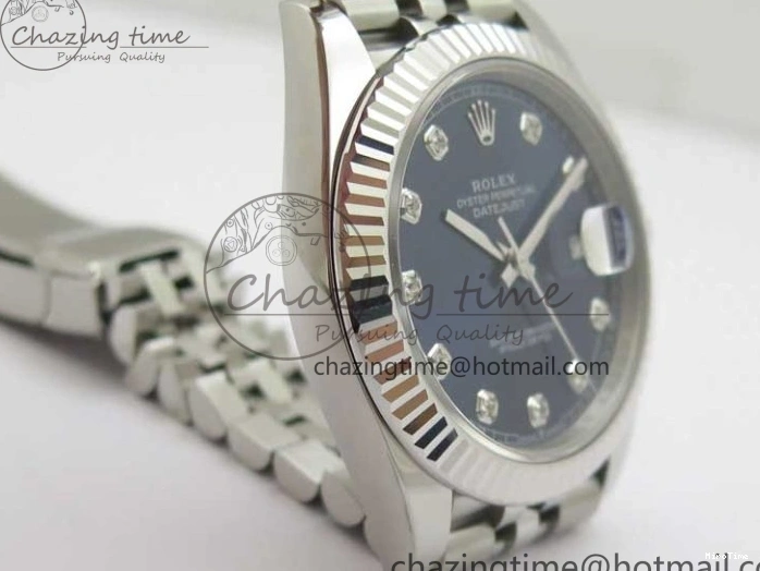 MiroTime 1231 Cozy New DateJust 41 126334 ARF 1:1 Best Edition 904L Steel Blue Diamonds Dial on Jubilee Bracelet A 2548